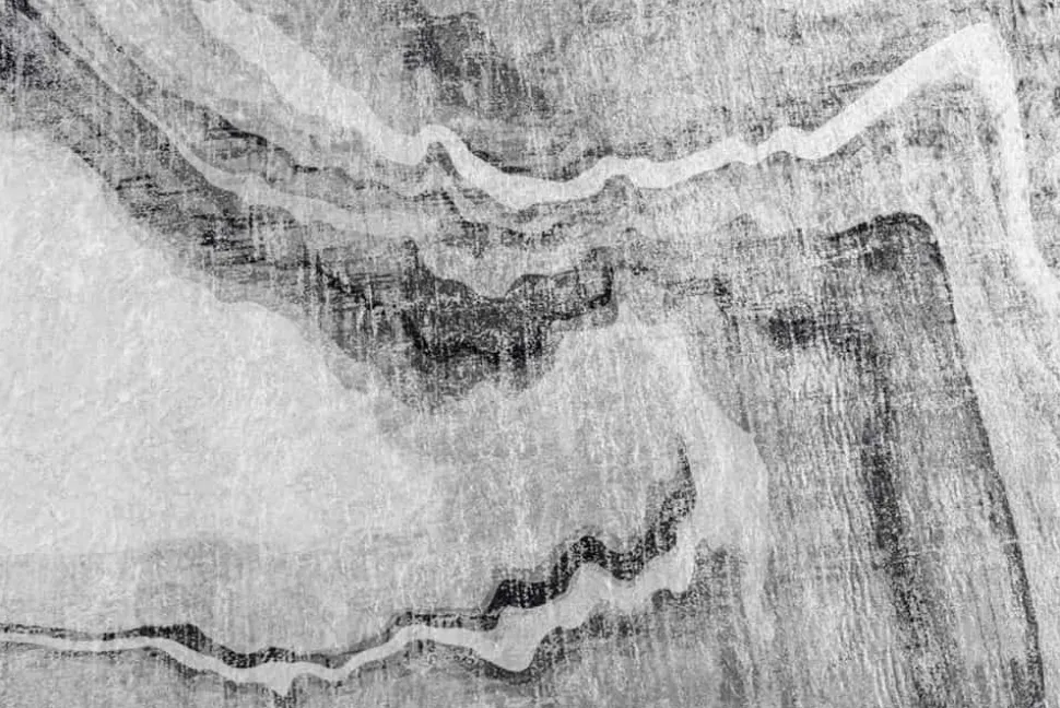Design XXL Teppich ART RUGS 350x240cm grau weiß Flachgewebe Indoor