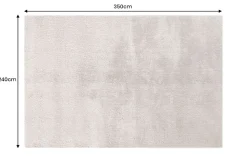Design XXL Teppich CLOUD 9 350x240cm creme Hochflor Indoor-Teppich