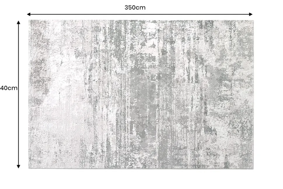Design XXL Teppich MODERN ART 350x240cm beige braun Kurzflor Indoor-Teppich