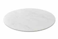 Drehbare Servierplatte SIGNATURE 60cm weiß Marmor Keramik rund