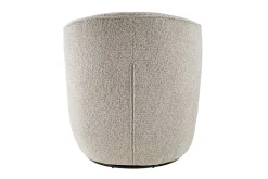 Drehbarer Design Sessel GATSBY taupe Bouclé Tweed Soft 360°