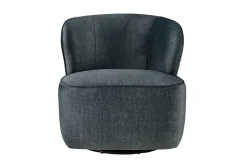 Drehbarer Design Sessel GATSBY petrol Samt 360°