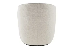 Drehbarer Design Sessel GATSBY beige Bouclé Tweed Soft 360°