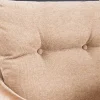 Drehbarer Design Stuhl BIG GEORGE champagner beige Samt Taschenfederkern Strukturstoff