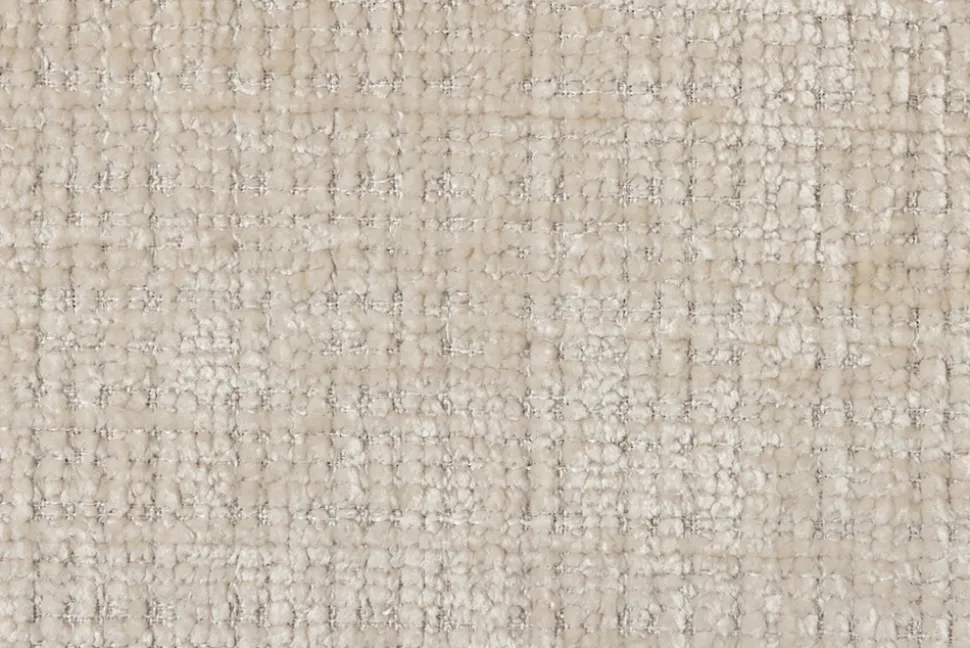 Drehbarer Stuhl BIG GEORGE champagner Chenille Cremona natur Buchenholz mit Armlehnen