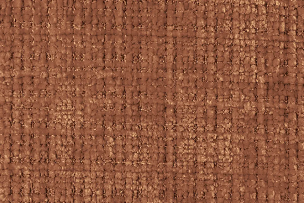 Drehbarer Stuhl BIG GEORGE rost braun Chenille Cremona natur Buchenholz mit Armlehnen