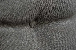Drehbarer Stuhl BIG GEORGE anthrazit Samt Strukturstoff Armlehne Taschenfederkern