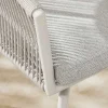 Drehbarer Stuhl ROPE greige Aluminium Gartensessel inkl. Kissen In- und Outdoor