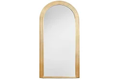 Edler Wandspiegel ART DECO 160cm gold Rundbogen Spiegel