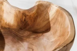 Einzigartige Schale FLOWERS 45cm natur Teak aus Wurzelholz