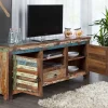 Einzigartiges TV-Board JAKARTA 150cm bunt recyceltes Massivholz