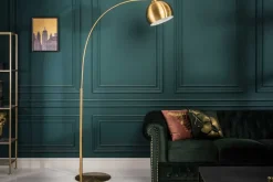 Elegante Bogenlampe LOUNGE DEAL 205cm gold Stehlampe