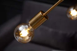 Elegante Hängelampe SPUTNIK 87cm gold mit 14 Leuchtarmen