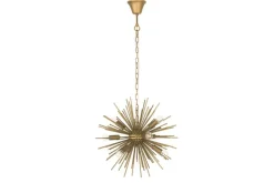 Elegante Hängeleuchte SUNLIGHT 50cm matt gold Hängelampe