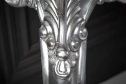 Elegante Konsole VENICE 110cm silber Barock Design Anrichte handgearbeitet