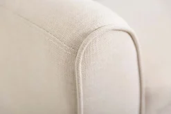 Elegante Sitzbank SCARLETT 90cm beige mit Armlehnen