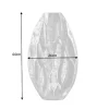 Elegante Vase ORGANIC ORIENT 44cm silber Hammerschlag Design