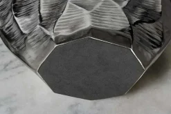 Elegante Vase ORGANIC ORIENT 44cm silber Hammerschlag Design