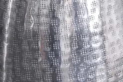 Elegante Vase ORIENT 50cm silber im Grid Hammerschlag Design