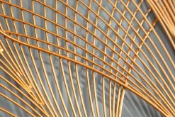 Elegante Wanddeko GINKGO 90cm gold in filigraner Blattform