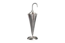 Eleganter Schirmständer UMBRELLA 91cm silber Aluminium für 6 Schirme