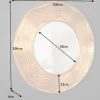 Eleganter Wandspiegel CIRCLE 100cm gold rund mit verziertem Rahmen