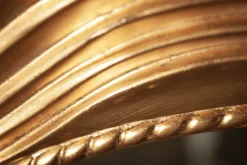 Eleganter Wandspiegel CIRCLE 100cm gold rund mit verziertem Rahmen