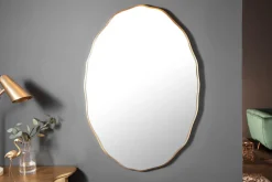 Eleganter Wandspiegel ELEGANCIA 100cm gold ovales Design
