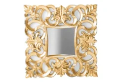 Eleganter Wandspiegel VENICE 75x75cm gold antik Barockstil