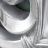 Eleganter Wandspiegel VENICE 75x75cm silber antik Barockstil