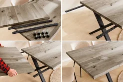 2er Set Ansteckplatten WILD OAK 50cm smoke finish Wildeiche Verlängerung Baumkante