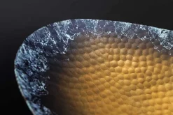 2er Set Deko Schalen ORIENT 45cm gold Hammerschlag Design mit Patina