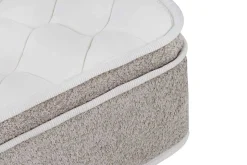 Ergonomische Boxspringmatratze CLOUD FLEX 180x200cm greige Tonnentaschenfederkern H3-4