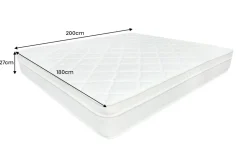 Ergonomische Boxspringmatratze CLOUD FLEX 180x200cm Tonnentaschenfederkern H4