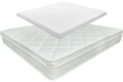 Ergonomische Matratze mit Topper CLOUD FLEX 180x200cm Tonnentaschenfederkern H4