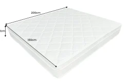 Ergonomische Matratze mit Topper CLOUD FLEX 180x200cm Tonnentaschenfederkern H4