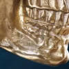 Exklusive Wandskulptur SKULL XXL 40cm gold Deko Totenkopf