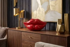 Extravagante Deko-Vase LIP 60cm rot handmade Hochglanz