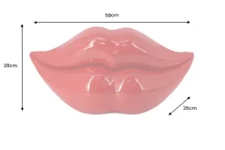 Extravagante Deko-Vase LIP 60cm rot handmade Hochglanz