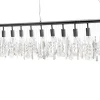 Extravagante Hängelampe DIAMONDS XL 120cm Kristall Lampe mit 9 Leuchten