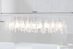 Extravagante Hängelampe DIAMONDS XL 120cm Kristall Lampe mit 9 Leuchten