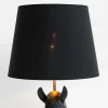 Extravagante Stehlampe BLACK BEAUTY 130cm schwarz Pferdefigur