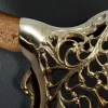 Extravagante Wanddekoration EXOTIC BULL 60cm gold Mangoholz Stierkopf