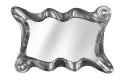 Extravaganter Wandspiegel ALICE 160x106cm silber variabel aufhängbar