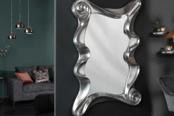 Extravaganter Wandspiegel ALICE 160x106cm silber variabel aufhängbar