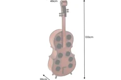 Extravagantes Weinregal CELLO 133cm braun Tannenholz für 10 Flaschen
