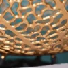Filigrane Design Schale ABSTRACT LEAF 45cm gold Handarbeit