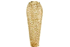 Filigrane Design XXL Vase ABSTRACT LEAF 90cm gold Handarbeit