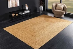 Flachgewebe Teppich PURE NATURE 230x160cm Jute handgewebt
