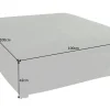 Großer Hussenhocker HEAVEN 100cm dunkelgrün Samt Landhausstil Sofahocker waschbarer Bezug